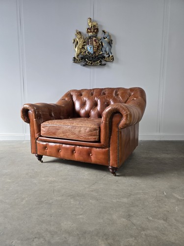 Distressed large vintage tan - large,