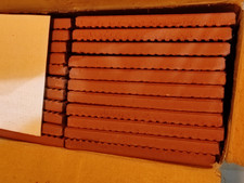 6x 22 Terracotta Tiles 6"x6" Dark Red Square New Old Stock 6 Boxes 132 Total ?