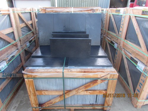 Black slate paving - black,