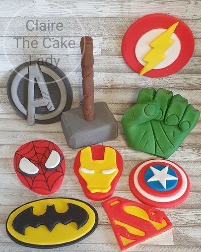 Handmade edible superhero - edible,
