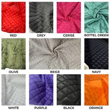 QUILTED FABRIC Lining Diamond Design Soft Dress Upholstery Material Clothing 