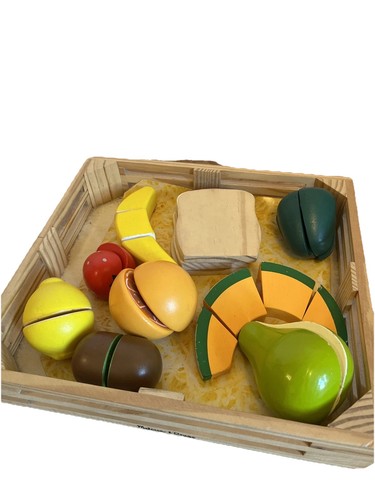 Wooden play food crate toy - toy, by