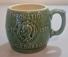 Vintage Green Ceramic Mug -