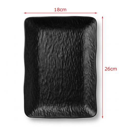 Black plates bowls food - black,