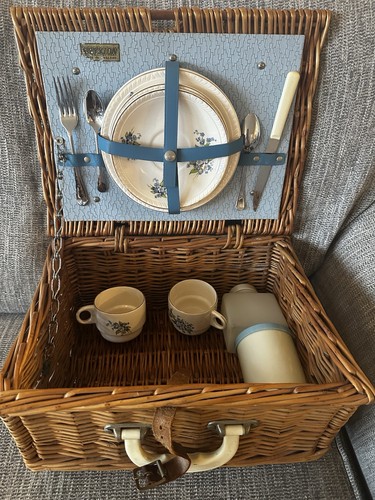 Vintage brexton blue wicker - vintage,