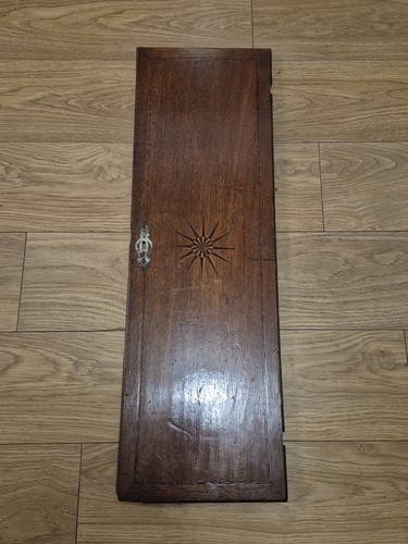 Antique grandfather clock door - clock,