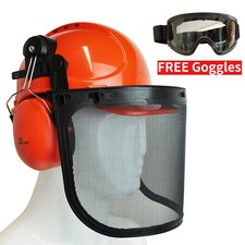 Chainsaw helmet safety - helmet,