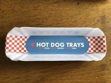 SET OF 4 HOTDOG TRAYS TASTY
