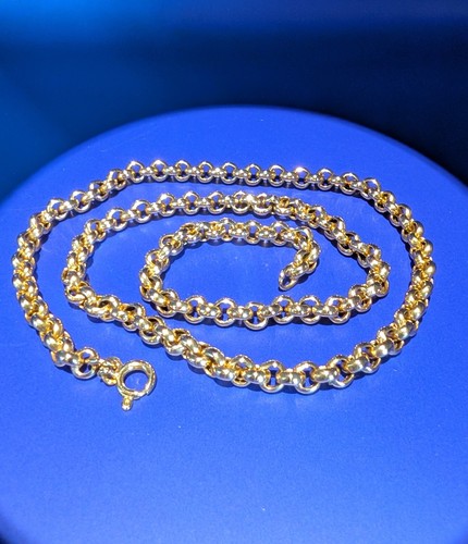 9ct gold belcher necklace - necklace, 16g