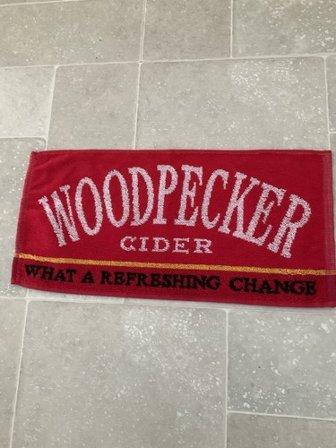 Woodpecker cider bar towel - cider,
