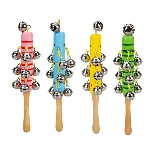 Jingle stick toy wooden - jingle, hand