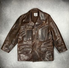 Vintage Sam Walker Men’s Horsehide Leather Coat Jacket Aero 46 XXL Barnstormer