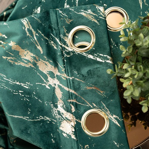 Velvet curtains marble - velvet, gold