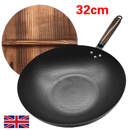 32cm pure iron wok - pure,
