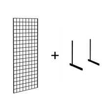 5ft Black Grid Mesh Panel