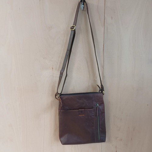 Rowallan brown leather - leather, satchel