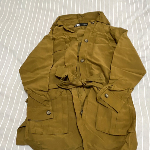 Zara men brown trench - men’s,