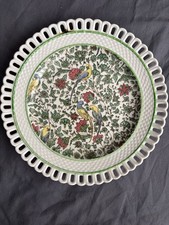 ROYAL DOULTON  Persian C White Chintz Pierced 9” Display Plate