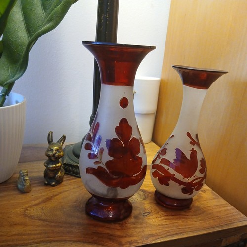 Vintage bohemian ruby red - vintage,