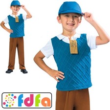 Amscan School Boy Wartime WW2 Boys Childs Kids Fancy Dress Costume