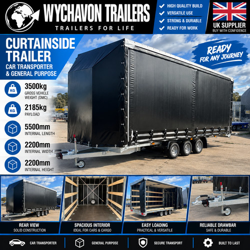 Car transporter curtain sider - car,