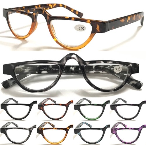 Half moon reading - reading, glasses