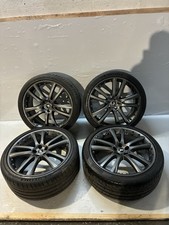 JAGUAR XF X250 SET OF 4  ALLOY WHEELS WITH TYRES See Pictures For 2 Cracks