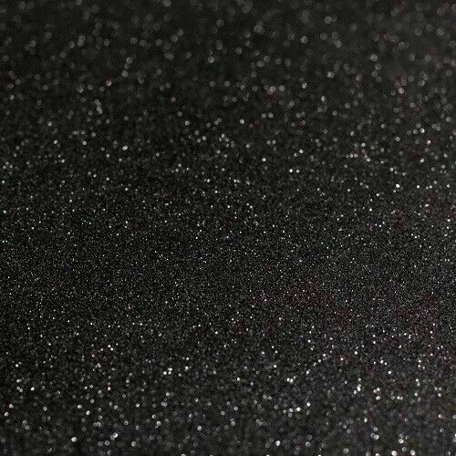 Metallic black glitter - black, sticky
