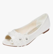 Ivory bridal shoes Size 7 New 