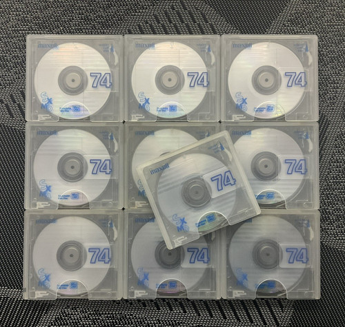 Maxell minidiscs 74 mins - maxell, sx