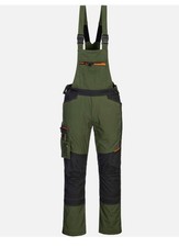 Portwest NEW Bib and Brace Work Overalls Workwear Fishing Dungarees + kneepads