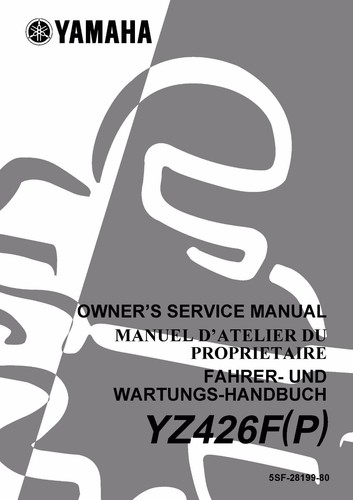Yamaha service workshop manual