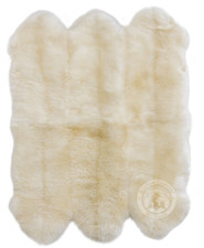 Natural White Real Sheepskin