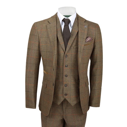 Mens piece tan check - mens, 3