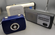 3 Vintage Radios, 2 Sony, 1