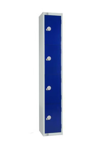 Blue door metal storage - metal,