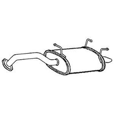 Exhaust Tail Pipe With Back