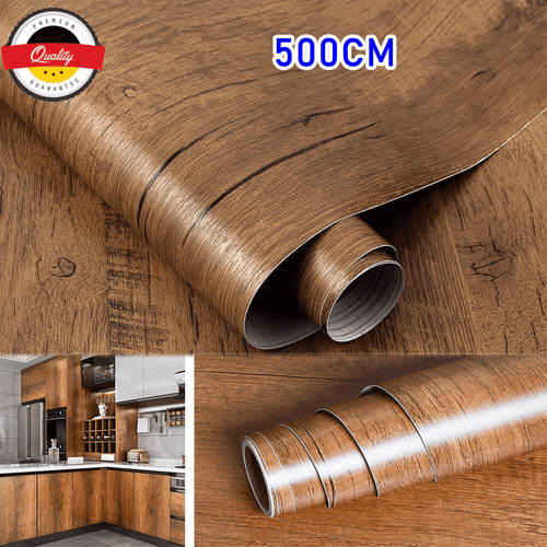 Wood effect vinyl wrap self - 5m,