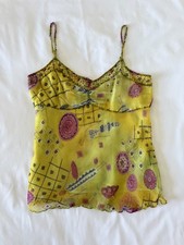 Rene Derhy Aztec Beaded Cami Top M