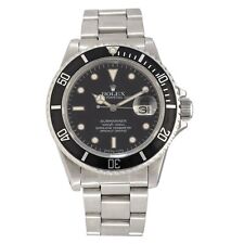 Rolex Submariner 16800 Steel Watch 40mm Case Black Dial With 17.5cm Strap