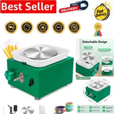 Quiet Electric Pottery Wheel 2000RPM with Detachable Basin - Art Craft Starter