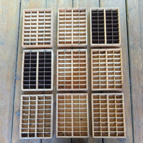 Vintage small wooden - small, printer
