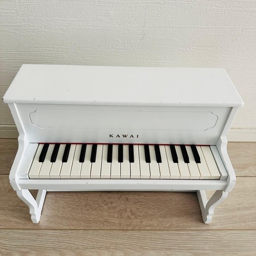 Kawai white mini upright - white, piano