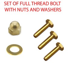 M8 BRASS Sets Bolts Nuts and