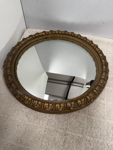 Antique round convex mirror - round,