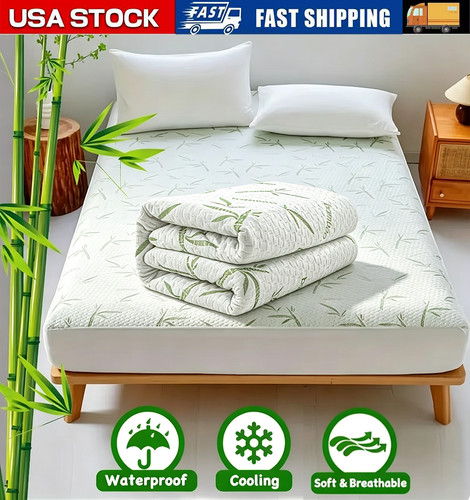 Bamboo mattress protector - bamboo,