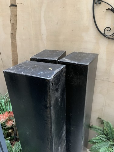 Large black powder coated - powder,
