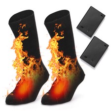 Winter Warmer Electric Heated Socks Rechargeable  Feet Foot Thermal A8Y9