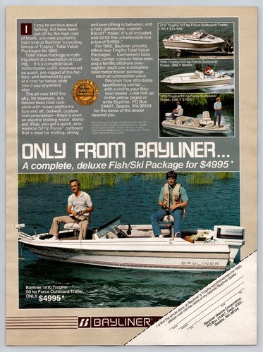 Vintage 1985 bayliner 1410 - vintage,