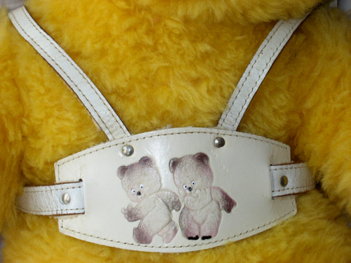 Vintage leather pram - leather, harness